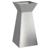 Pillar Planter 2 pcs Silver 35 x 35 x 73 cm 873847