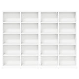 CD Cabinet 2 pcs White 65 x 23.5 x 97.5 cm Engineered Wood 8012675