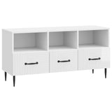 TV Cabinet High Gloss White 102 x 34.5 x 50 cm Engineered Wood 894909