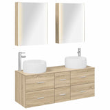 Bathroom Furniture Set 5 pcs Sonoma Oak 3407049