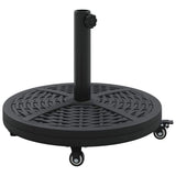 Parasol Base Art Deco Black 45 x 39.5 cm Iron 42002568