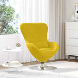 Egg Chair Yellow 63 x 73 x 90 cm Velvet 42002731