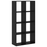 Book Cabinet Black Oak 69.5 x 29 x 137.5 cm Engineered Wood 879666
