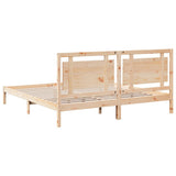 Extra Long Bed Frame without Mattress 180x220 cm Solid Wood 3309205