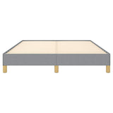 Bed Frame without Mattress Light Grey 137x190 cm Full Fabric 346856