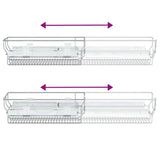 Pull-Out Wire Baskets 2 pcs Silver 45 cm 358372