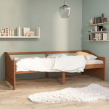 Day Bed Honey brown Solid pinewood 3-Seater 322166