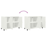 ZNTS Sideboard White 100.5x39x72 cm Steel 846685