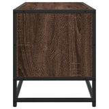 TV Cabinet Brown Oak 80x34.5x40 cm Engineered Wood and Metal 848813