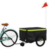 Bike Trailer Black and Green 30 kg Iron 94102