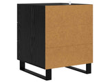Bedside Cabinet Black Oak 40 x 40 x 66 cm Engineered Wood 882145