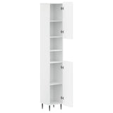 Bathroom Cabinet with Open Shelf ZWOLLE High Gloss White 896379