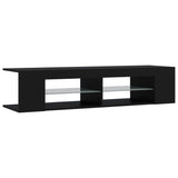 TV Cabinet with LED Lights Black 135x39x30 cm 804230