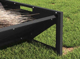 Livestock Feeding Trough Black 108 x 50 x 28 cm 874615