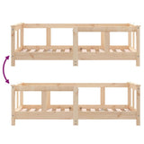 Kids Bed Frame 70x140 cm Solid Wood Pine 834426