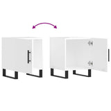Bedside Cabinet High Gloss White 40x40x50 cm Engineered Wood 827616