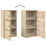 Bookcase Sonoma Oak 40x24x77 cm Engineered Wood 860366