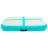 Inflatable Gymnastics Mat with Pump 60x100x20 cm PVC Green 92657