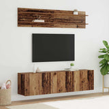 TV Units Wall-mounted 6 pcs Old wood Engineered wood 3403568