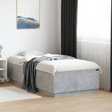 Bed Frame without Mattress Concrete Grey 90x190 cm Single 3209754