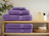 Premium Towels SOLUND 4 pcs Purple 100x200 cm 600 gsm 137366
