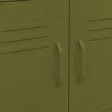 Storage Cabinet Olive Green 60x35x56 cm Steel 336261