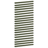Garden Cover Profile 20 pcs 100 x 5 x 5 cm Steel Olive Green 8013001