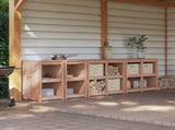 Outdoor Kitchen Cabinet MEPPEL 4 pcs Natural Douglas 3443808