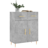 Sideboard Concrete Grey 69.5x34x90 cm Engineered Wood 827968