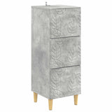 Drawer Cabinet Concrete Grey 33 x 34.5 x 90 cm Engineered Wood 895078