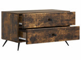Bedside Cabinet Smoked Oak 62 x 34.5 x 47.5 cm Engineered Wood 895470