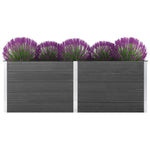 ZNTS Garden Raised Bed 250x50x91 cm WPC Grey 49058