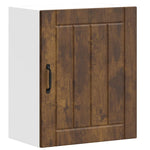 ZNTS Kitchen Wall Cabinet Lucca Smoked Oak Engineered Wood 853807