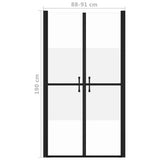 150835 Shower Door Half Frosted ESG x190 cm