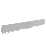 Lawn Edging 30 pcs 103 x 15 cm Steel Silver 8008367