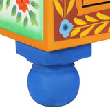 321665 Hand Painted Sideboard 70x35x60 cm Solid Mango Wood