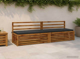 2-Piece Bench Cushions SOEST 2 pcs 100% Polyester Anthracite 949163