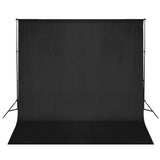 160061 Photo Backdrop Support System 600x300 cm Black