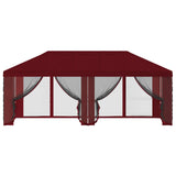 Gazebo Cover with Sidewalls 6 x 3 m Burgundy Polyester 190 900420