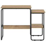 Desk with Storage Artisan Oak 100 x 50 x 75 cm 8007995