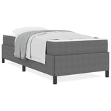Bed Frame with Mattress Light Grey 90 x 200 cm Fabric 3399100