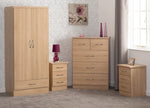 ZNTS Nevada 2 Door 1 Drawer Wardrobe Bedroom Set 100-108-027