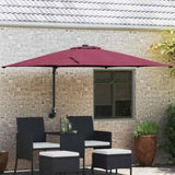 Garden Parasol Bordeaux Red 248.5 x 247.5 x 160 cm 42003239