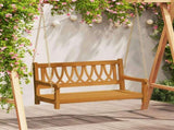 Garden Swing Bench 2 -Seater 110 x 56 x 58 cm Solid Acacia Wood 42028086