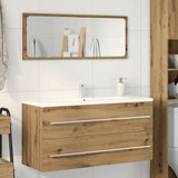 Bathroom Sink Cabinet Artisan Oak 100x38.5x48 cm Engineered Wood 862537