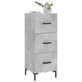 Sideboard Concrete Grey 34.5x34x90 cm Engineered Wood 828608