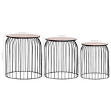 Coffee Tables 3 pcs Black 287657