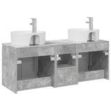 Bathroom Cabinet Set 3 pcs Concrete Grey 49.5 x 44.5 x 65 cm 3405680