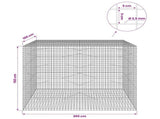 Gabion with 3.5 mm Wire and 5x5 cm Mesh 200x100x150 cm 3462454