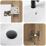 Bathroom Vanity Unit with Tap Artisan Oak 42 x 40 x 74.5 cm 889536
